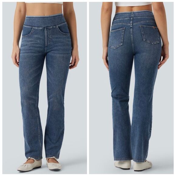 Halara Denim - Halara Flex High Waisted Casual Bootcut Jeans Women’s Medium Tall 8 10